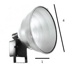 Longitud de arco 37 reflector